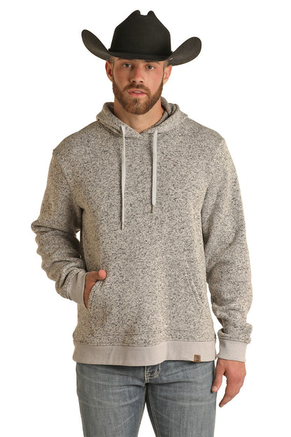 Rock & Roll Unisex Melange Knit Hoodie