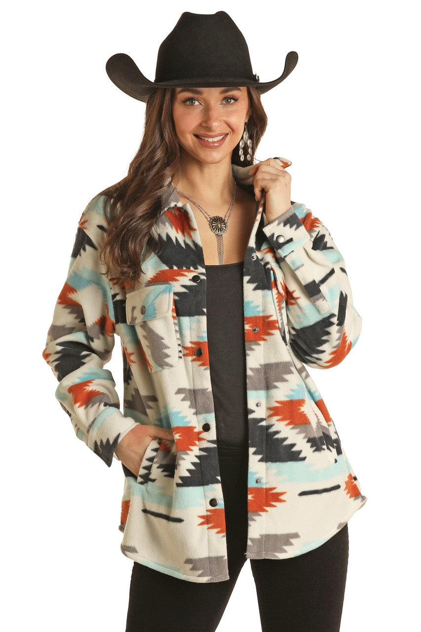 Rock & Roll Women's Fleece Shacket