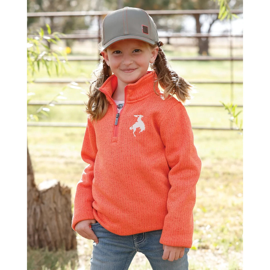 Cruel Girl's Corral 1/4 Zip Knit Pullover