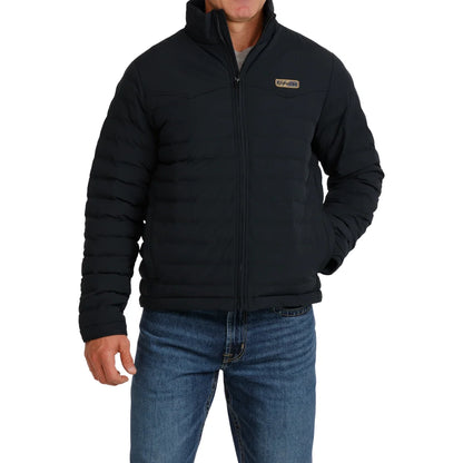 Cinch Men's Black Quilted Puffer Zip Jacket