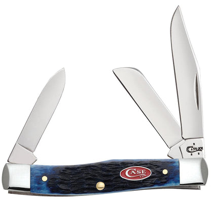 Case Navy Blue Bone Rogers Jig Medium Stockman Knife