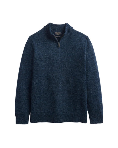 Pendleton Men's Indigo Heather ¼ Zip Wool Sweater