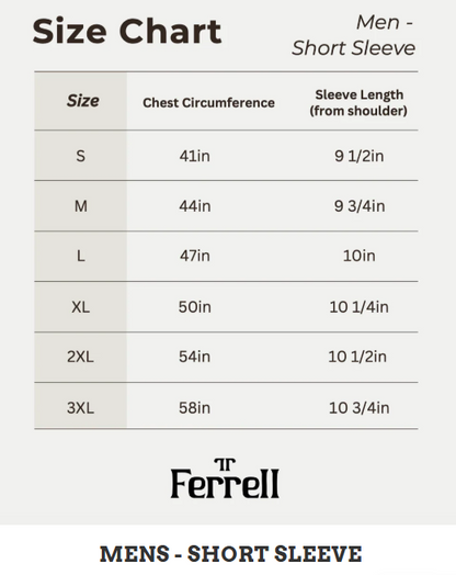 Ferrell Men's The Maverick Blue Short Sleeve Western Shirt