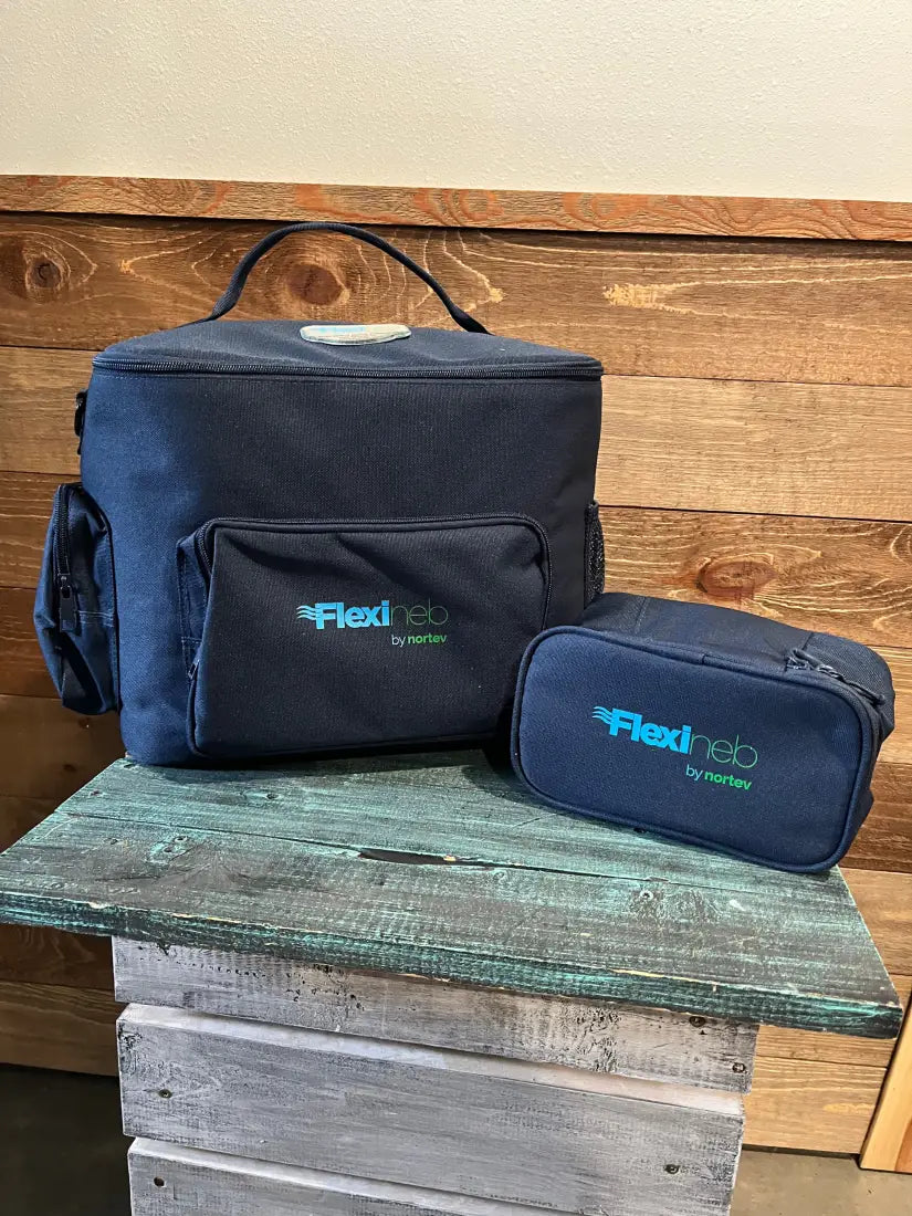 Flexineb E3 Portable Equine Nebulizer Complete System - ADULT Pink / Soft Case Horse Therapy