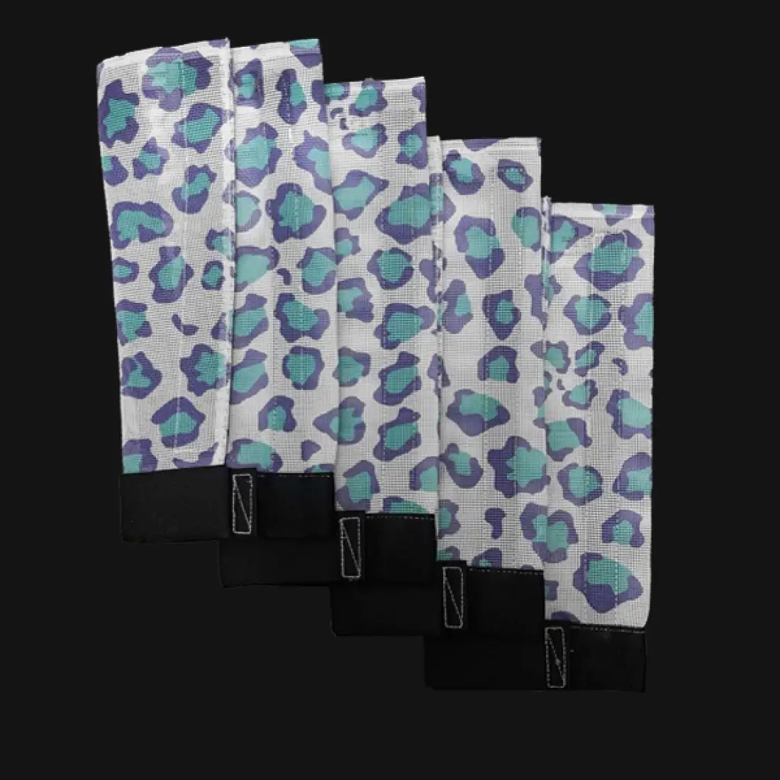 Fly Free Boots Standard Horse / Teal Purple Cheetah Fly Protection