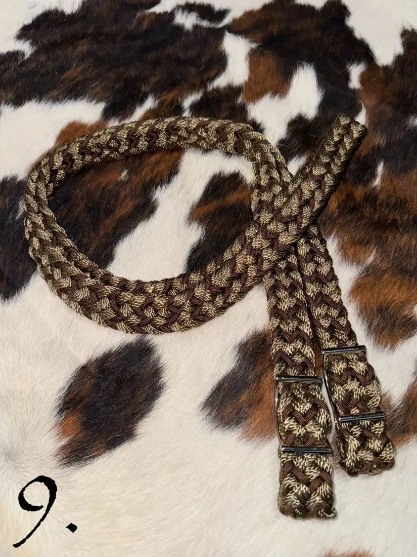 Gale Beebe 9 Strand Barrel Rein 9 / 1’’ / 7.5’ Reins