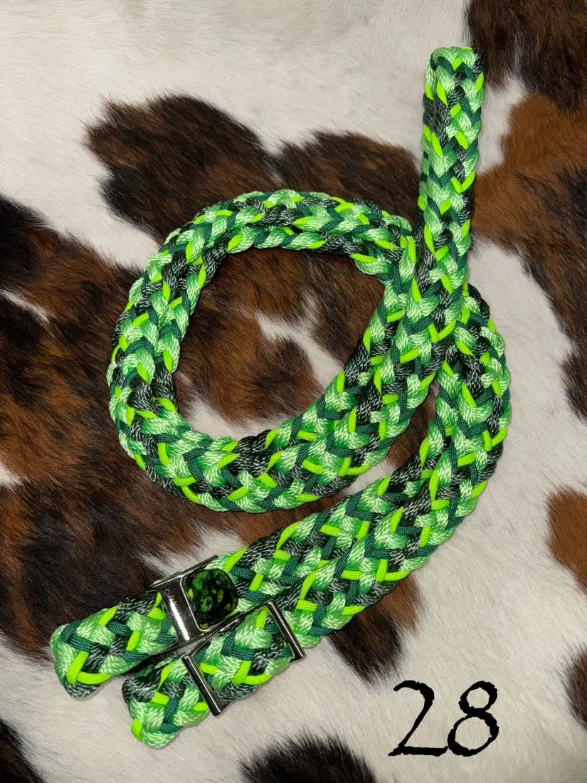 Gale Beebe 9 Strand Barrel Rein 28 / 1’’ / 7.5’ Reins