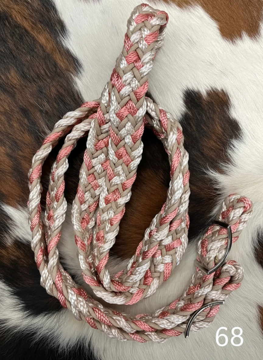 Gale Beebe 9 Strand Barrel Rein 68 / 1’’ / 7.5’ Reins