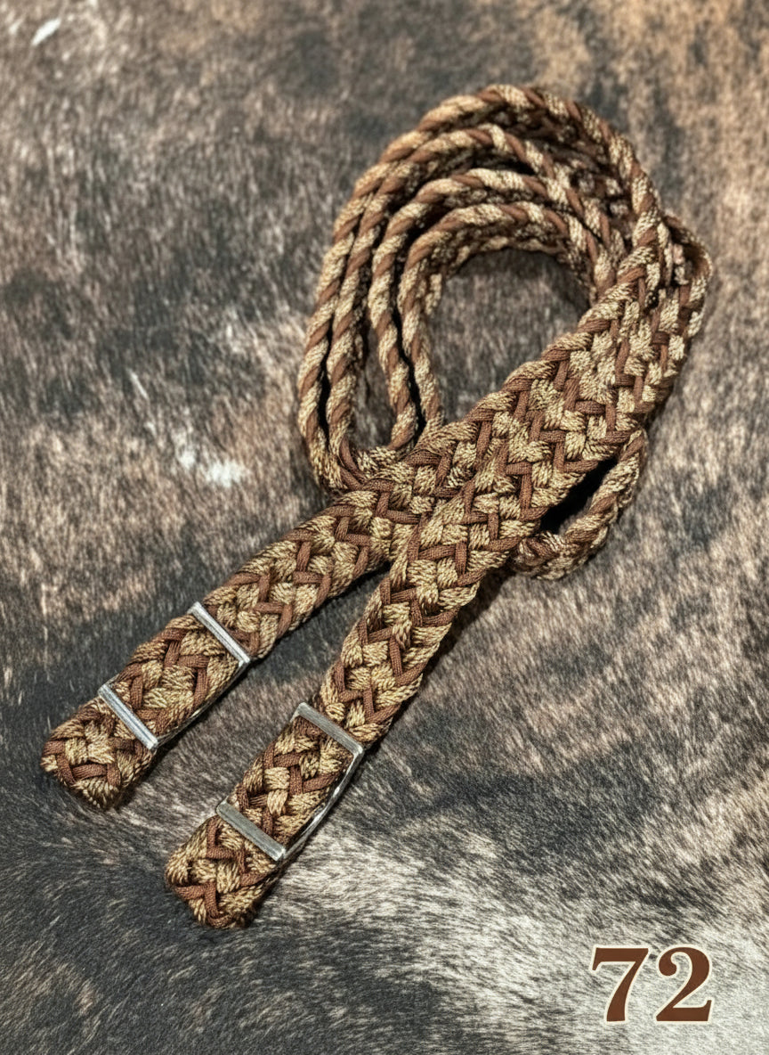 Gale Beebe 9 Strand Barrel Rein 72 / 1’’ / 7.5’ Reins