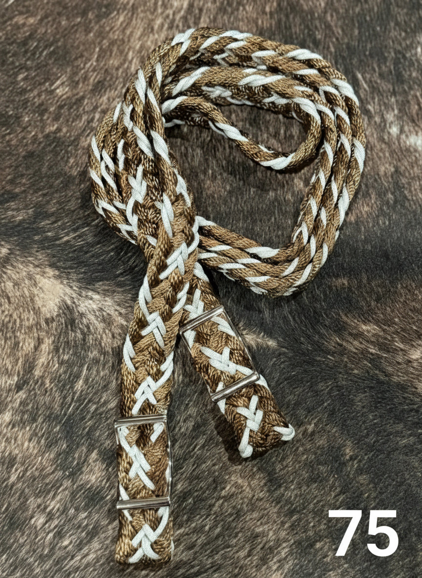 Gale Beebe 9 Strand Barrel Rein 75 / 1’’ / 7.5’ Reins