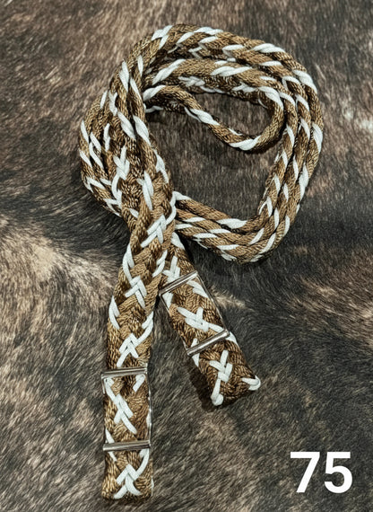 Gale Beebe 9 Strand Barrel Rein 75 / 1’’ / 7.5’ Reins