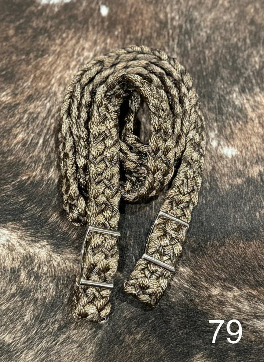 Gale Beebe 9 Strand Barrel Rein 79 / 1’’ / 7.5’ Reins