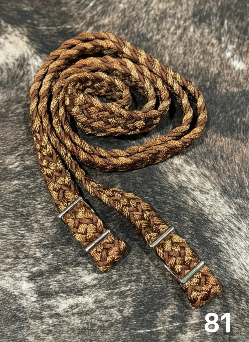 Gale Beebe 9 Strand Barrel Rein 81 / 1’’ / 7.5’ Reins