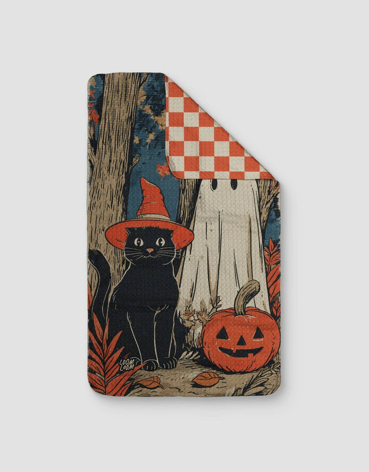 Halloween Homies- Loom Loom Kitchen Tea Towel