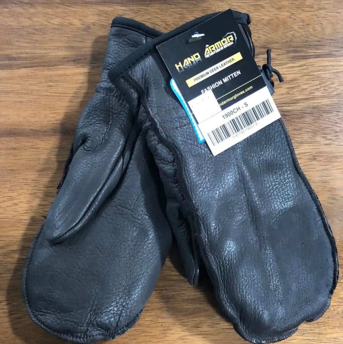 Hand Armor Charcoal Deerskin Fashion Mittens Winter Gloves