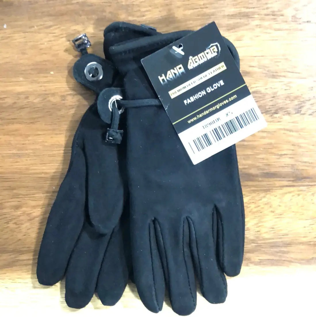 Hand Armor Deerskin Suede Fashion Gloves Black / XSmall Winter Gloves
