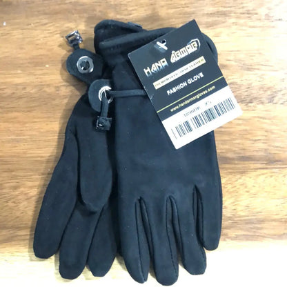 Hand Armor Deerskin Suede Fashion Gloves Black / XSmall Winter Gloves