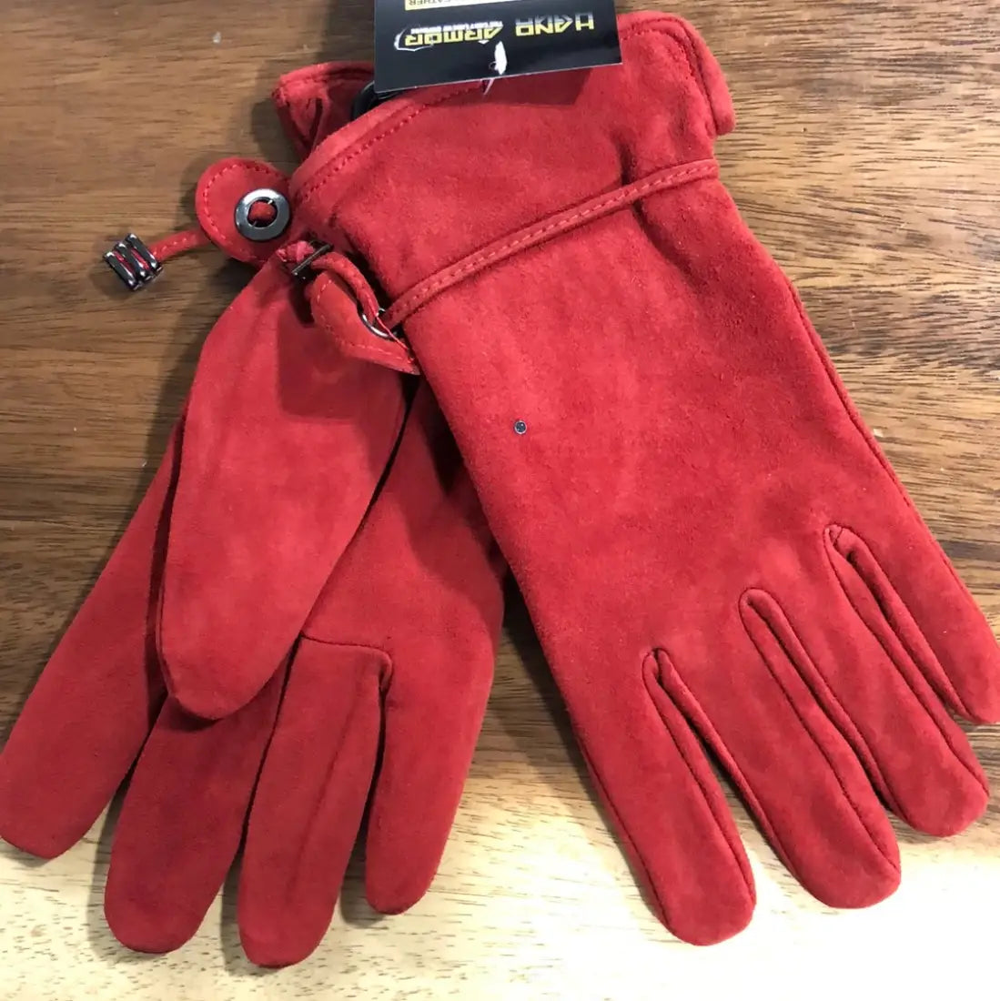 Hand Armor Deerskin Suede Fashion Gloves Red / XSmall Winter Gloves