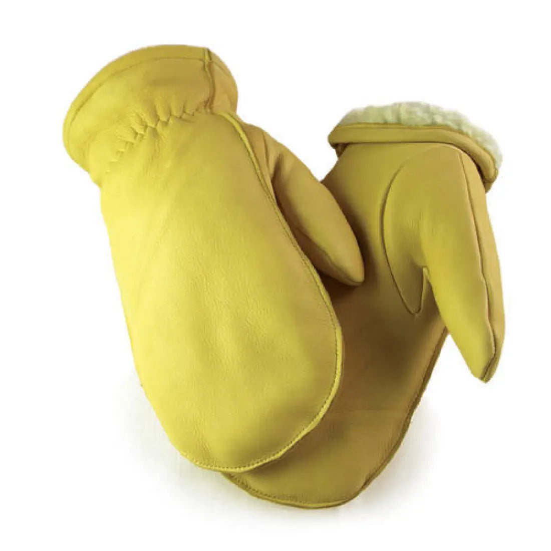 Hand Armor Full Grain Deerskin Sherpa Lined Mittens Winter Gloves