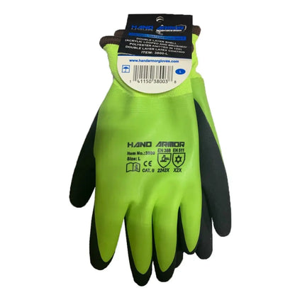 Hand Armor Insulated Latex Coated Gloves Winter Gloves