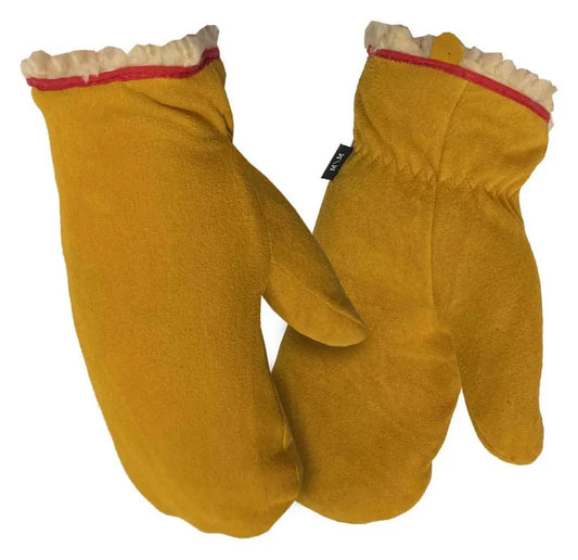 Hand Armor Youth Butter Soft Suede Deerskin Mittens Winter Gloves