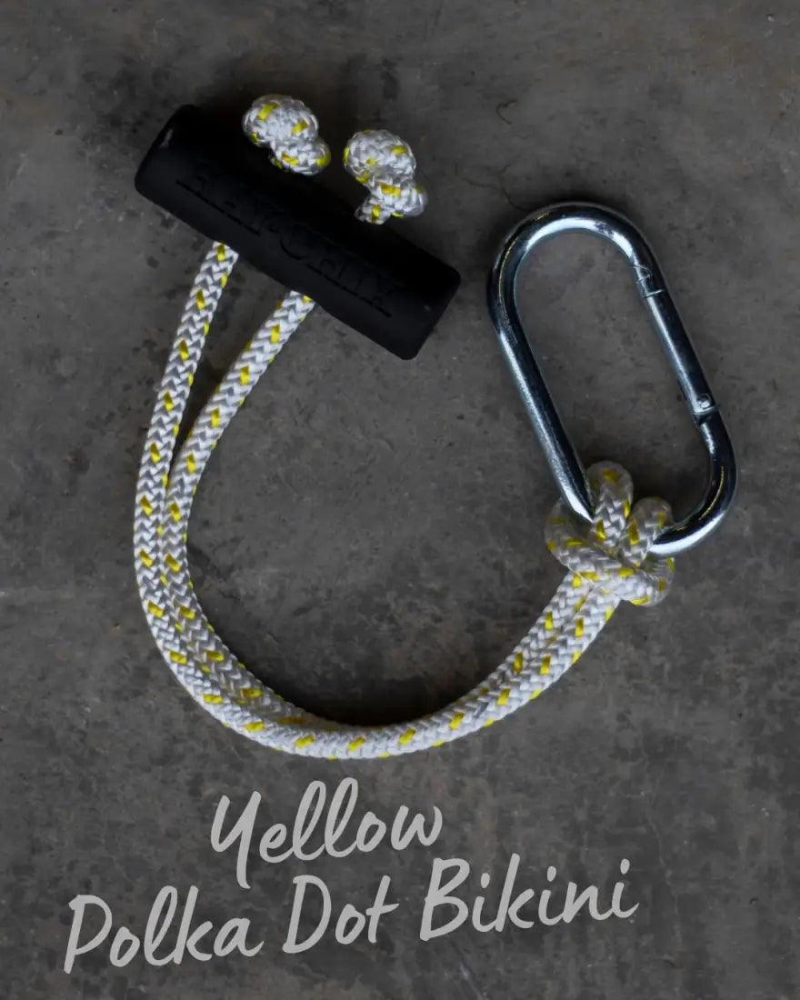 Hay Chix Bucket Strap Yellow Polka Dot Bikini Bucket Strap