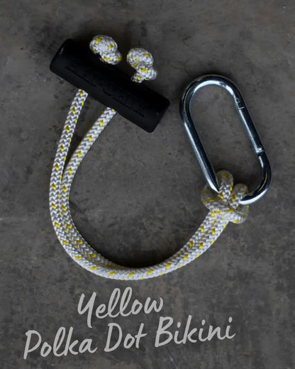 Hay Chix Bucket Strap Yellow Polka Dot Bikini Bucket Strap