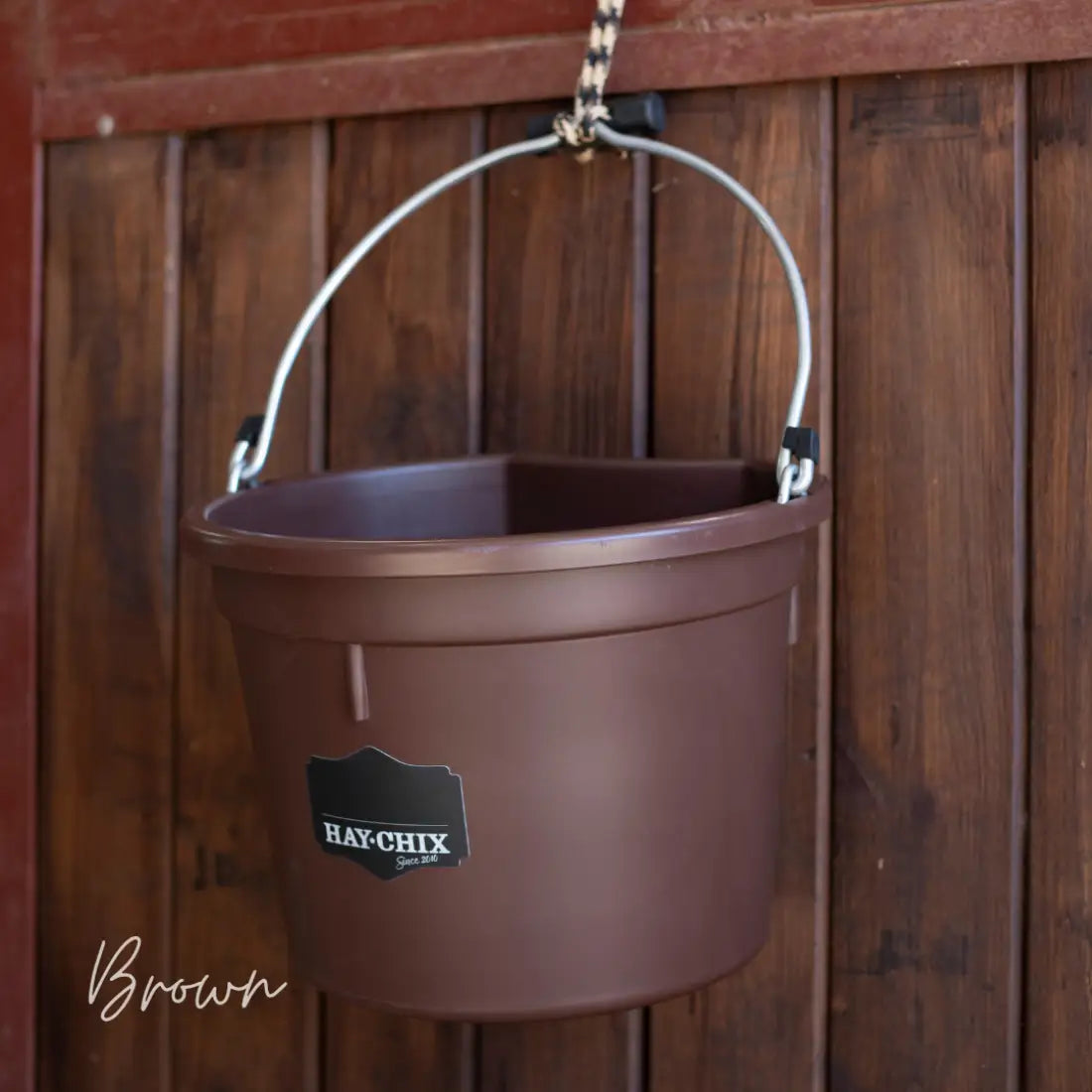 Hay Chix Favorite Bucket Brown Bucket
