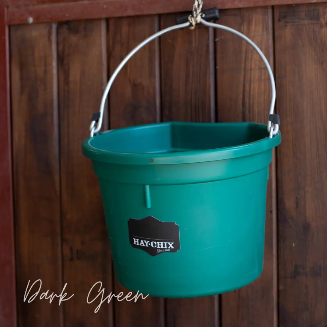 Hay Chix Favorite Bucket Dark Green Bucket