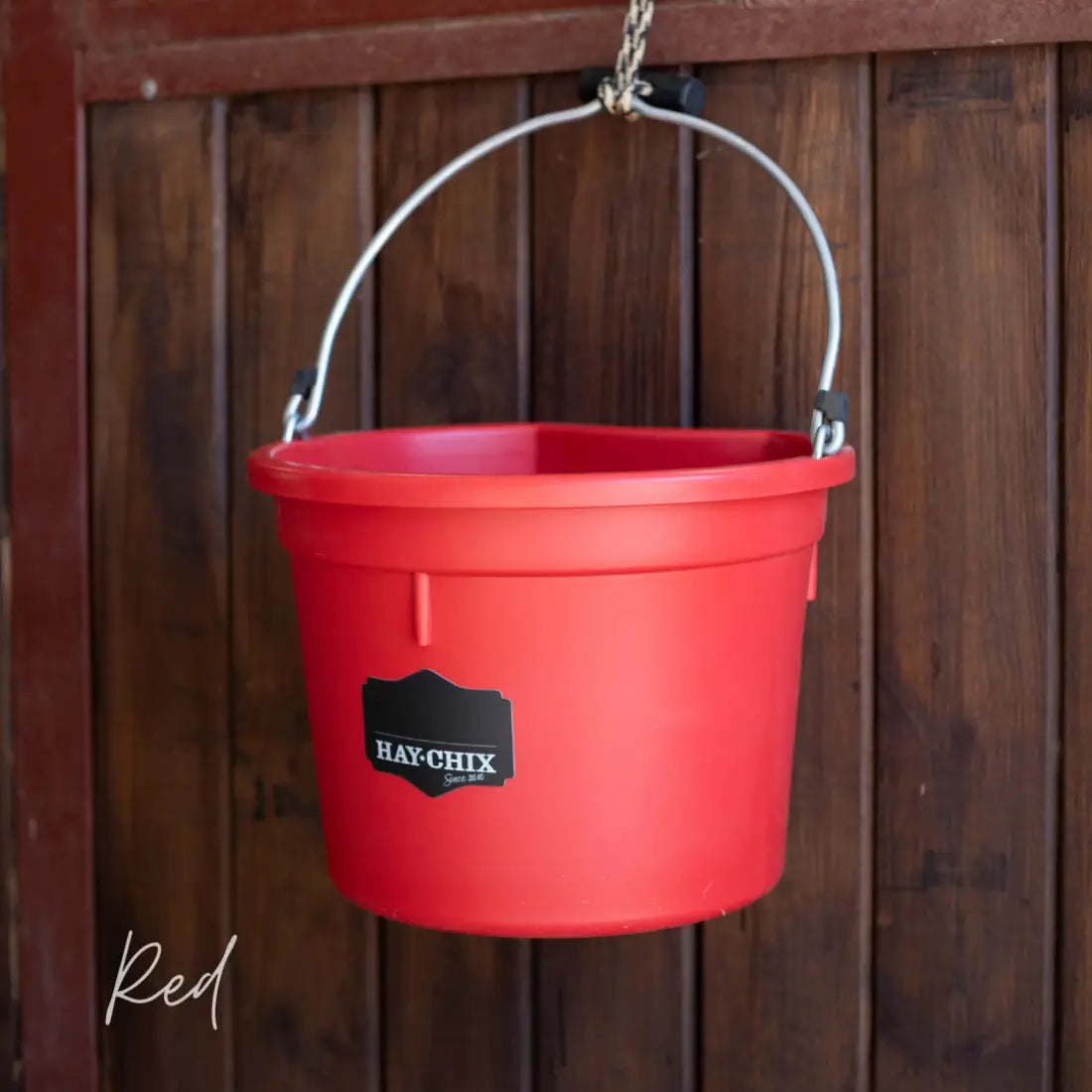 Hay Chix Favorite Bucket Red Bucket