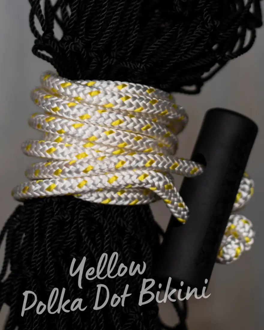 Hay Chix Half Bale Net Yellow Polka Dot Bikini / 1 3/4’’ Original Hay Bags