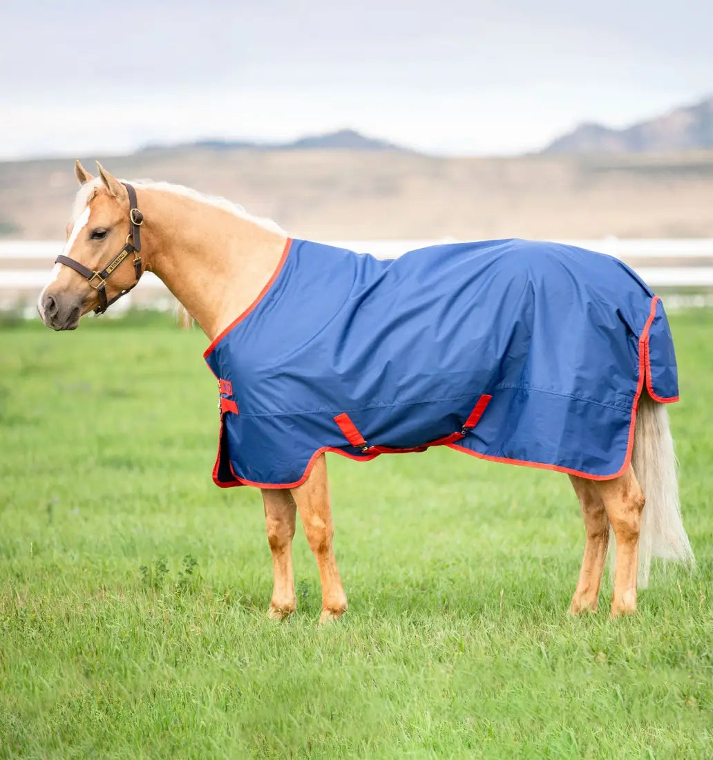 Sale Horseware Mio® Turnout (200g Medium) Winter Blanket 75’’ / Dark Blue/ Dark Blue & Red Winter Blanket