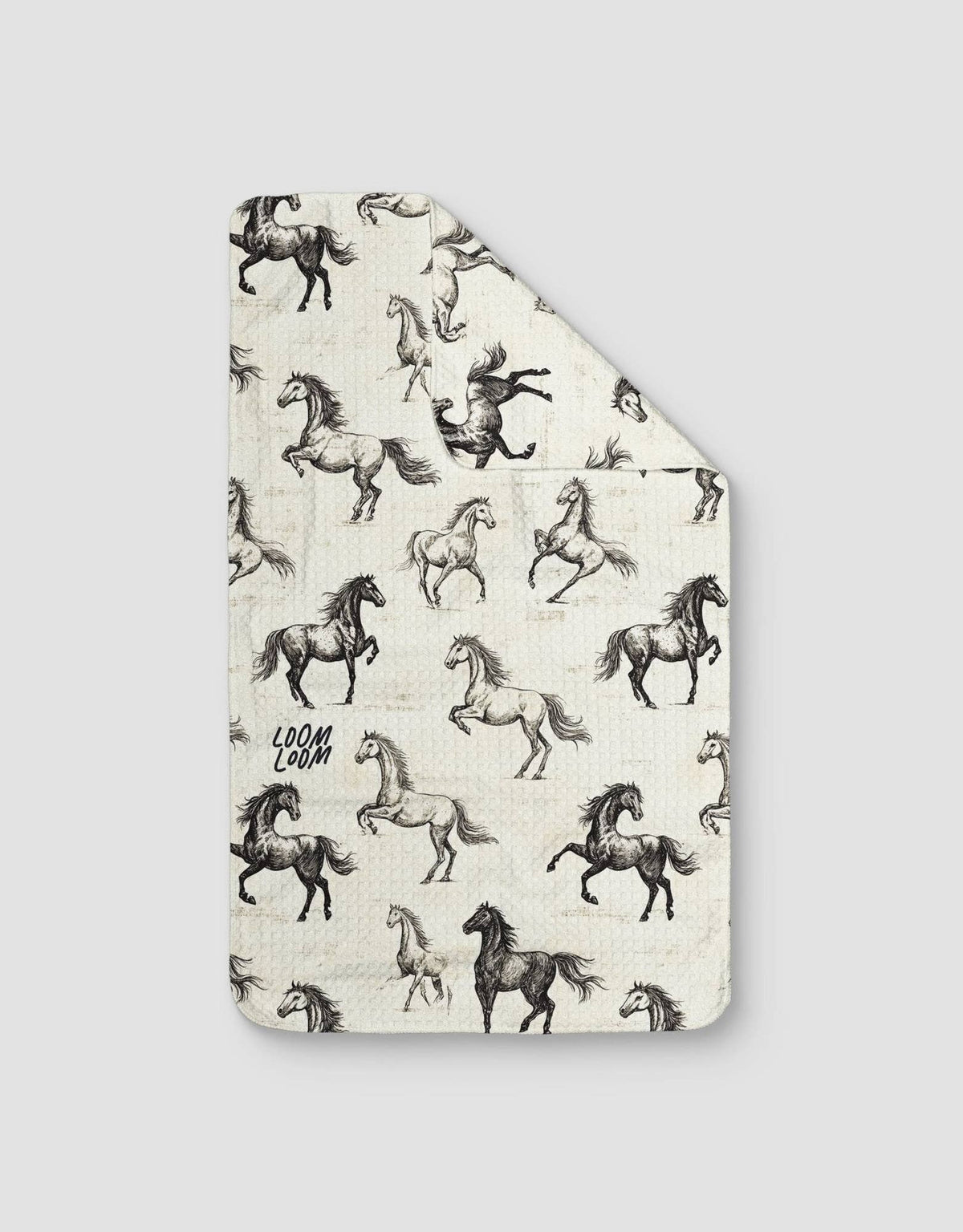 Horsies- Loom Loom Kitchen Tea Towel