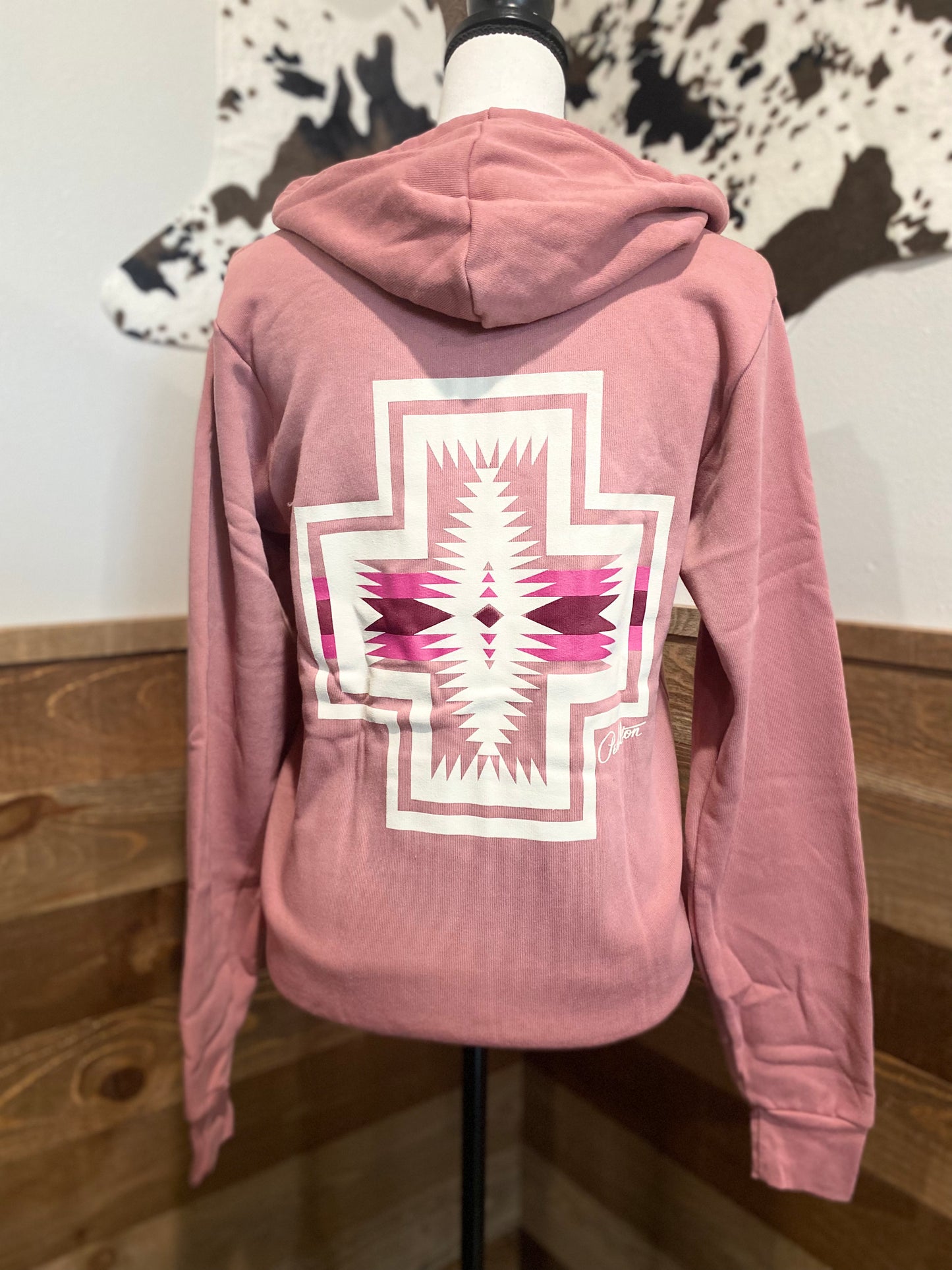 Pendleton Women's Dusty Rose Aztec Hoodie