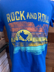 Rock & Roll Boy's Blue Sunset Bucking Bull T-Shirt