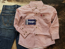 Load image into Gallery viewer, Wrangler Boy&#39;s Brick Red Western Shirt
