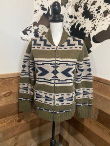 Pendleton Women's Graphic Shetland Full Zip Sweater