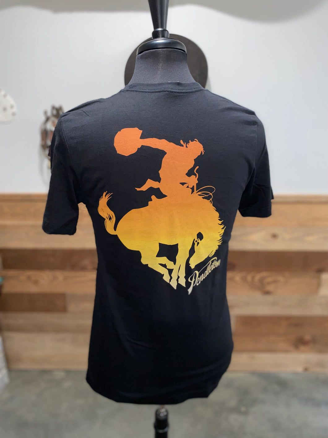 Pendleton Men's Sunset Ombre Bucking Horse T-Shirt