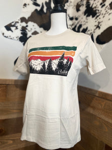 Pendleton Women's Off White Landscape Graphic T-Shirt