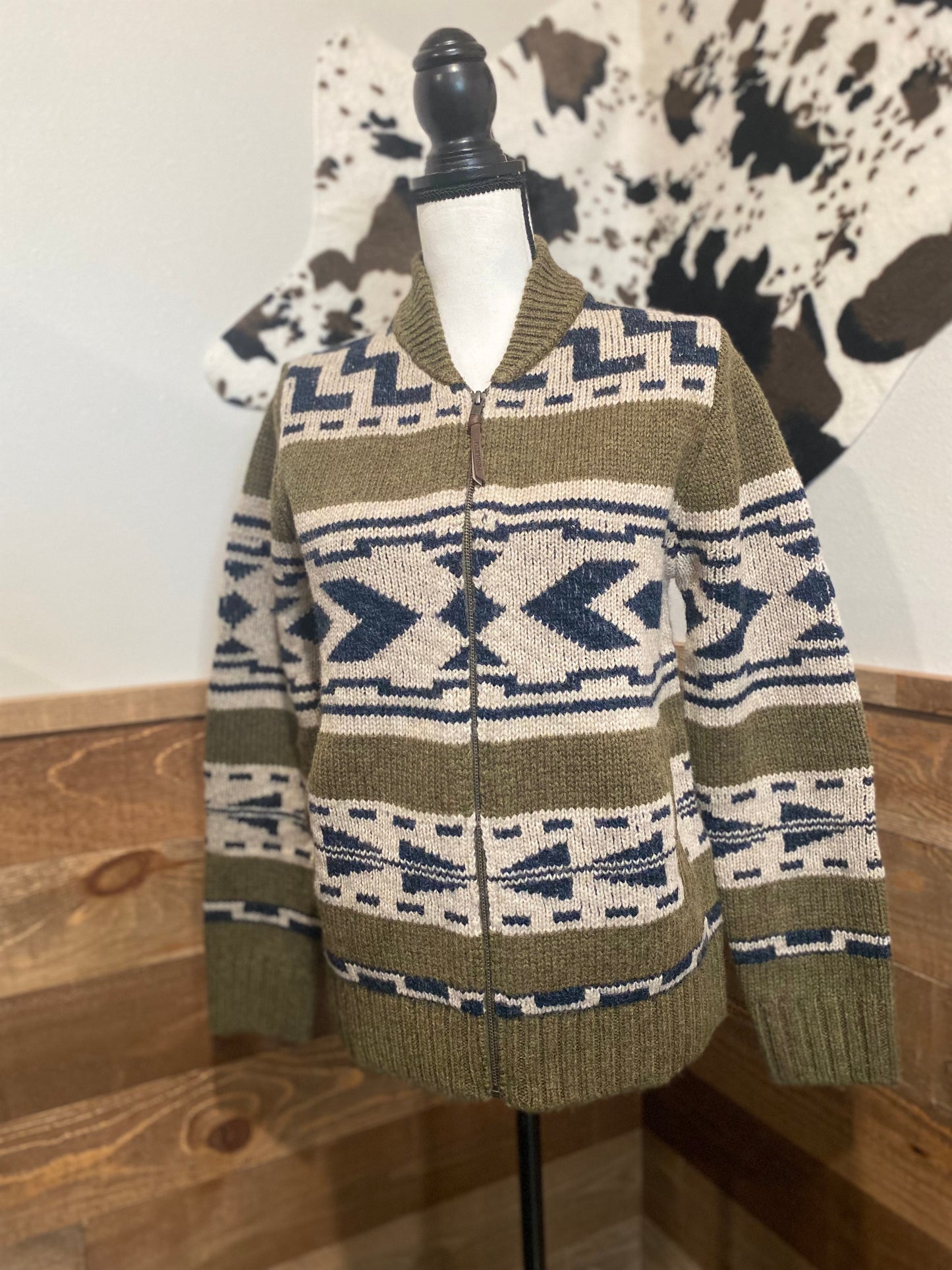 Pendleton Women's Graphic Shetland Full Zip Sweater