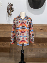 Load image into Gallery viewer, Powder River Girl&#39;s Aztec Printed Quarter Zip Pullover
