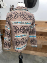 Load image into Gallery viewer, Powder River Boy&#39;s Unisex Gray Aztec 1/4 Zip Pullover
