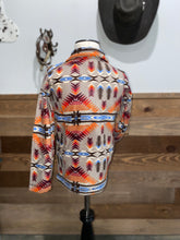 Load image into Gallery viewer, Powder River Girl&#39;s Aztec Printed Quarter Zip Pullover
