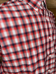 Cinch Men's Red Plaid Western Shirt