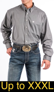 Cinch Men's Solid Gray Western Shirt