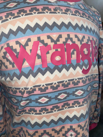 Wrangler Girl's Aztec Crew