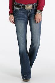 Cruel Women's Jayley Dark Stone Mid Rise Trouser Jean