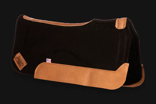 Impact Gel Contour Classic Saddle Pad - Brown Wear Leathers Black / 32’’ X 30’’ / 1/2’’ Saddle Pad