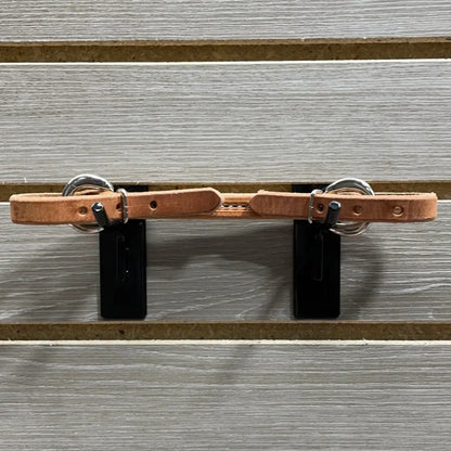 Jerry Beagley Leather Curb Strap with Silver Buckles Harness Bit Accessories