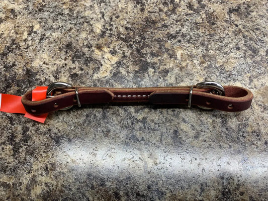 Jerry Beagley Leather Curb Strap with Silver Buckles Latigo Bit Accessories